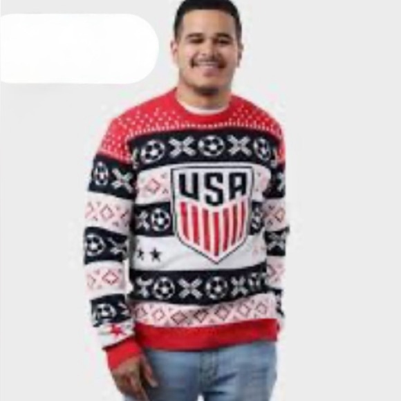 2022 World Cup Fox Sports US Soccer sweater men’s NEW - Picture 1 of 13